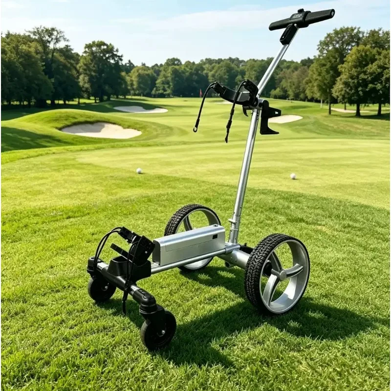 Electric Smart Golf Bag Trolley Automatic Follow-Along Lightweight Convenient and Foldable Trolley