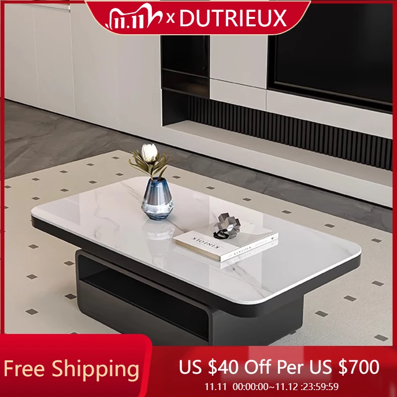 

Transparent Minimalist Coffee Table Xenomorph Irregular Writing Glass Computer Side Table Service Couchtisch Home Furniture