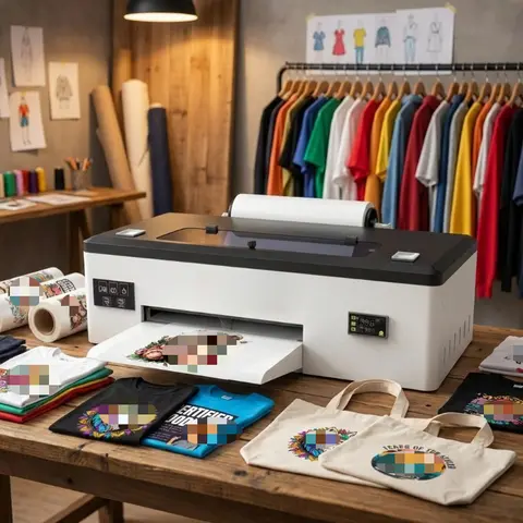 A3 Size Pink Mini T-shirt DTF Printer Printing Machine Digital 30cm 1390 L1800 Textile Small DTF Printer