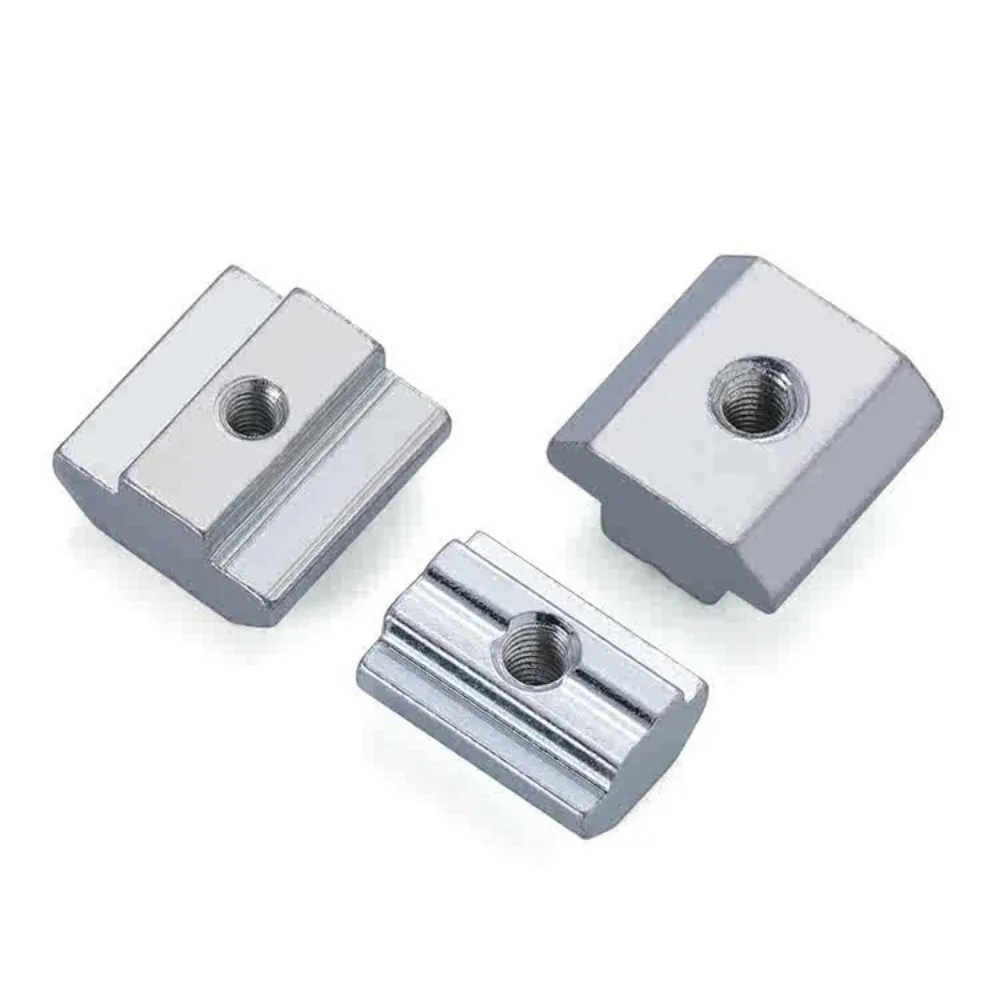 Aluminum Profile T Slot Sliding Hammer Nut M3 M4-M10 T Block Square Slot Nut Fit 2020 3030 4040 4545 Profile EU GB Standard