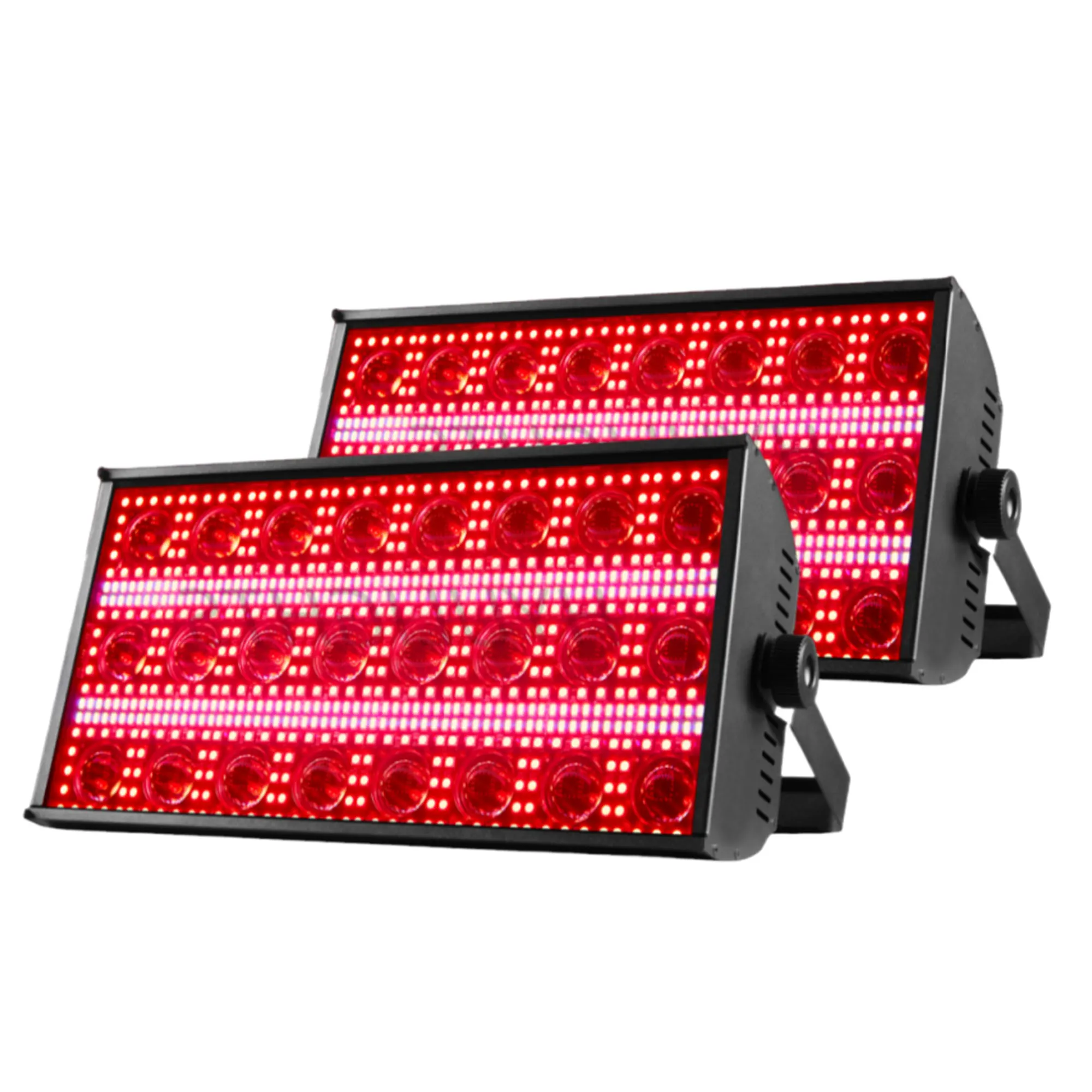 2PCS RGBW 4in1 300W LED Beam 7 48 Partition Strobe Light 24PCS 8000K Strobe DMX Super Bright  Dj Wash Bar Stage Lighting