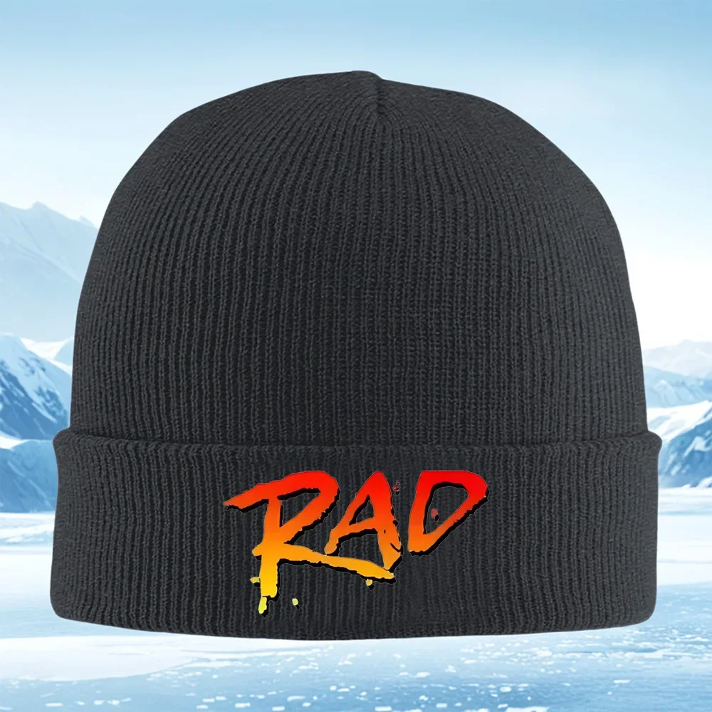 2026 Rad Orange Red Gradient Typography Men Women Unisex Knitted Hat Beanie Pullover Cap Winter Thermal Warm Christmas Outdoor C