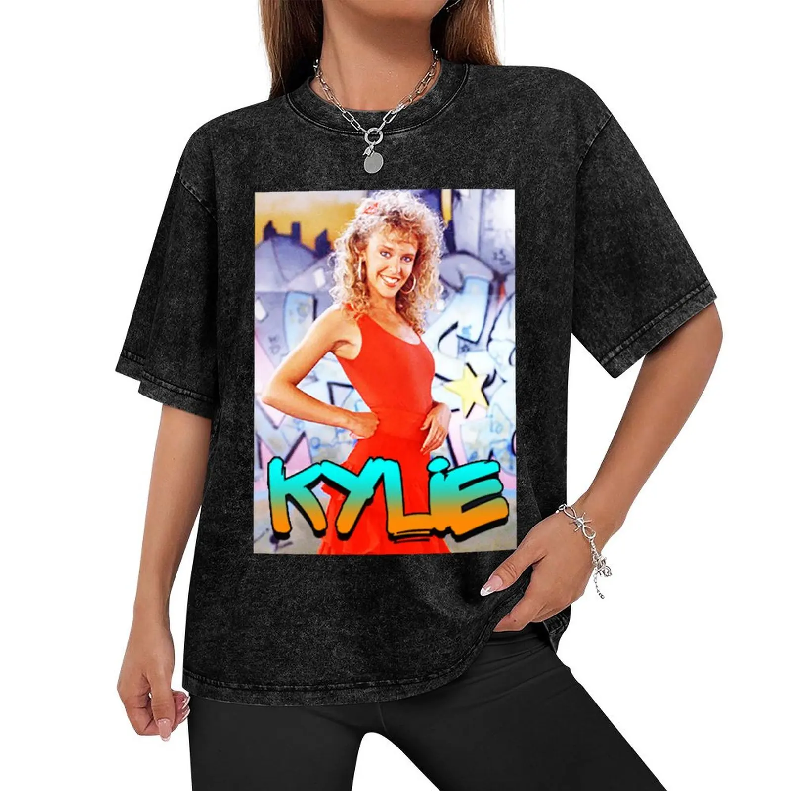 Retro Kylie Minogue T-Shirt quick drying customizeds fruit of the loom mens t shirts