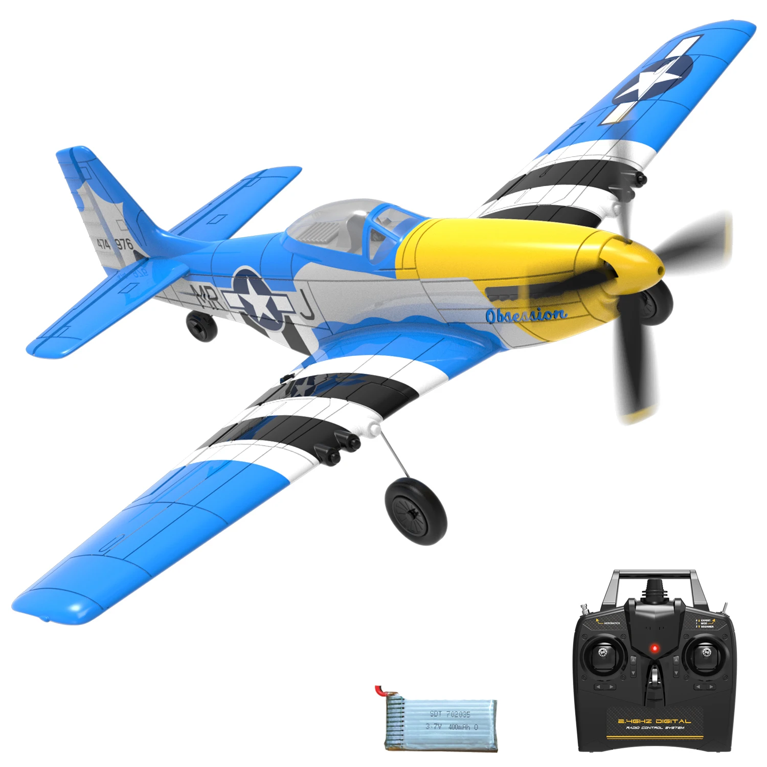 Volantex 新しいスピットファイア RC 飛行機 EPP 400 ミリメートル全幅
