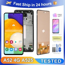 A52 4G 6.5''For Samsung Tested A525F A525F/DS A525M A525M/DS LCD Display Touch Screen Digitizer Assembly Replacement