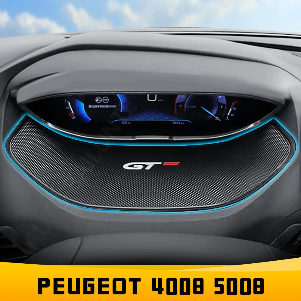 For Peugeot 3008 4008 5008 GT 2016-2020 2021 2022 2023 Hybrid Car Dashboard Sticky Anti-Slip Rubber Pad Interior Accessories