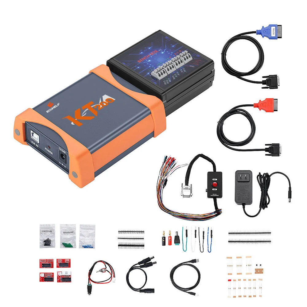 على الانترنت KT200 ECU مبرمج ، ودعم ECU صيانة رقاقة ، وضبط إزالة رمز DT ، وأضاف نماذج جديدة ، بروتوكلز متعددة ، وقراءة والكتابة