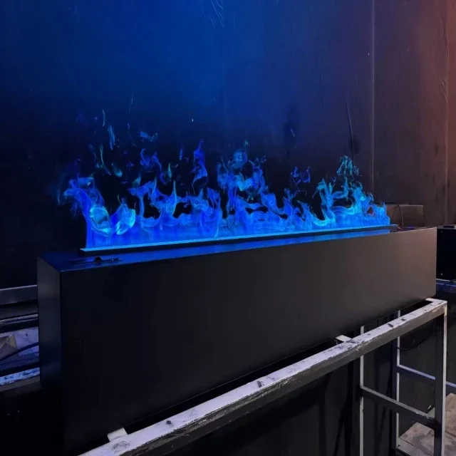 Fireplace 3D LED Electric Fireplace With Remote Control Smart Simulation Flame And Water Vapor Insert For Hotels And Indoor Use