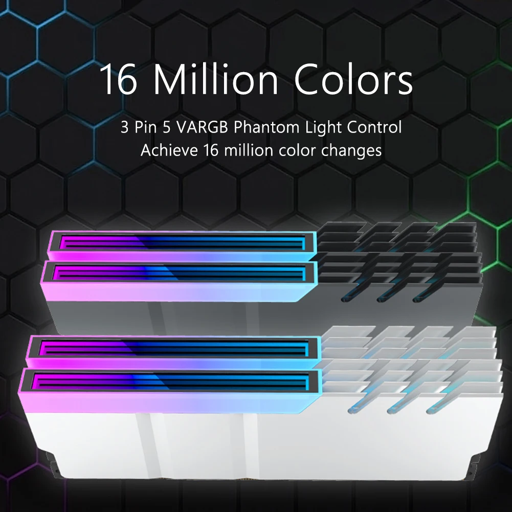 4-1 قطعة المبرد المبرد 5 فولت 3PIN ARGB قطعة الذاكرة التبريد سترة بالوعة الحرارة برودة ل DDR2 DDR3 DDR4 DDR5 سطح المكتب الكمبيوتر ذاكرة الوصول العشوائي