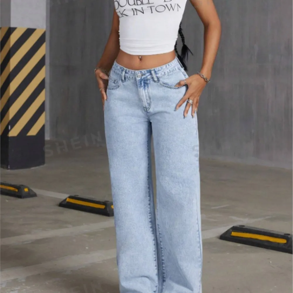 Neue Mode Jeans Frühling Sommer Casual Gestickte Täglich Hot Girl Street Style frauen Hosen Hohe Taille Gewaschen Gerade Hosen