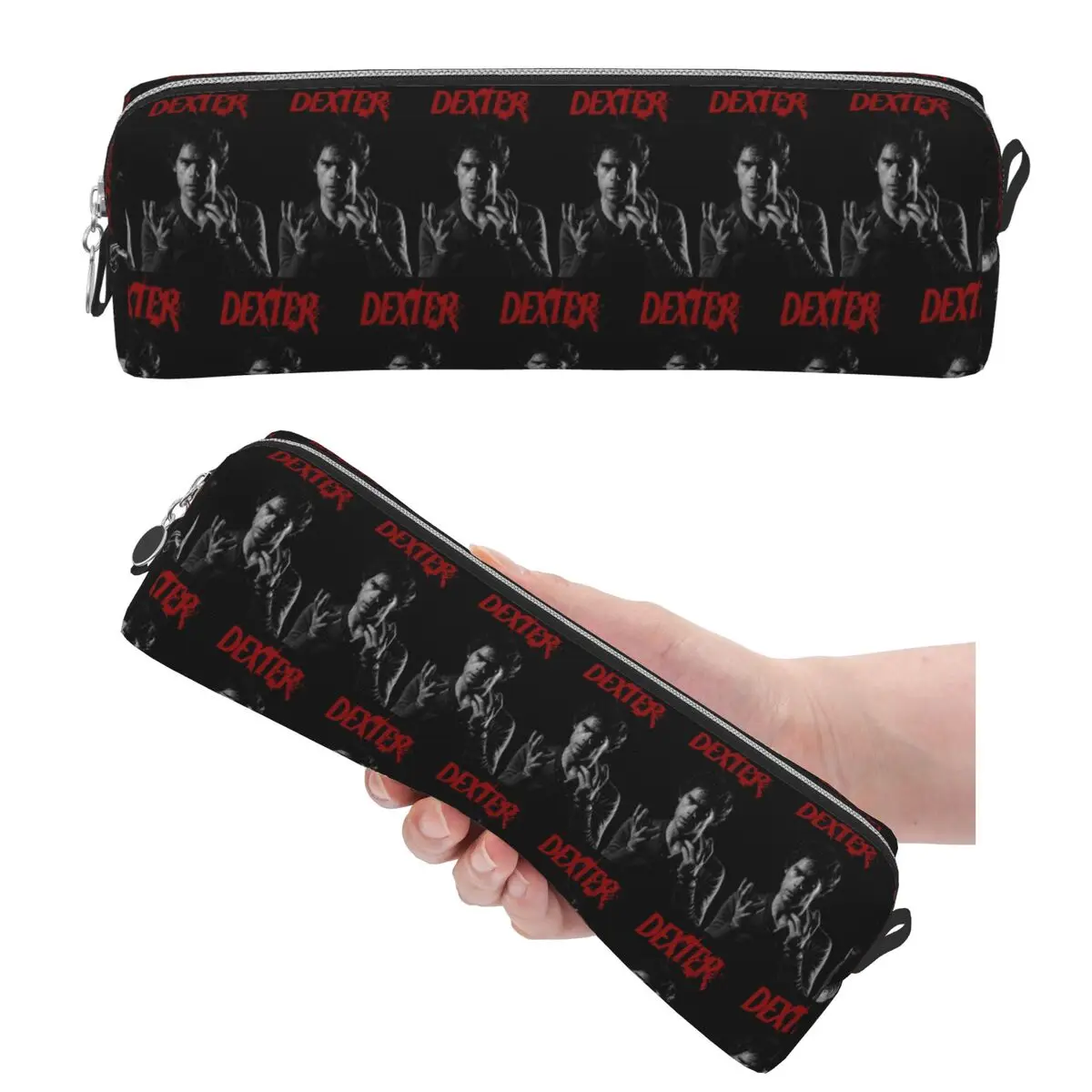 Movie Dexter Morgan Pencil Cases Large Capacity Pen Bags Pen Box For Boys Girls School Office Pencil Pouch Cosmetic bag