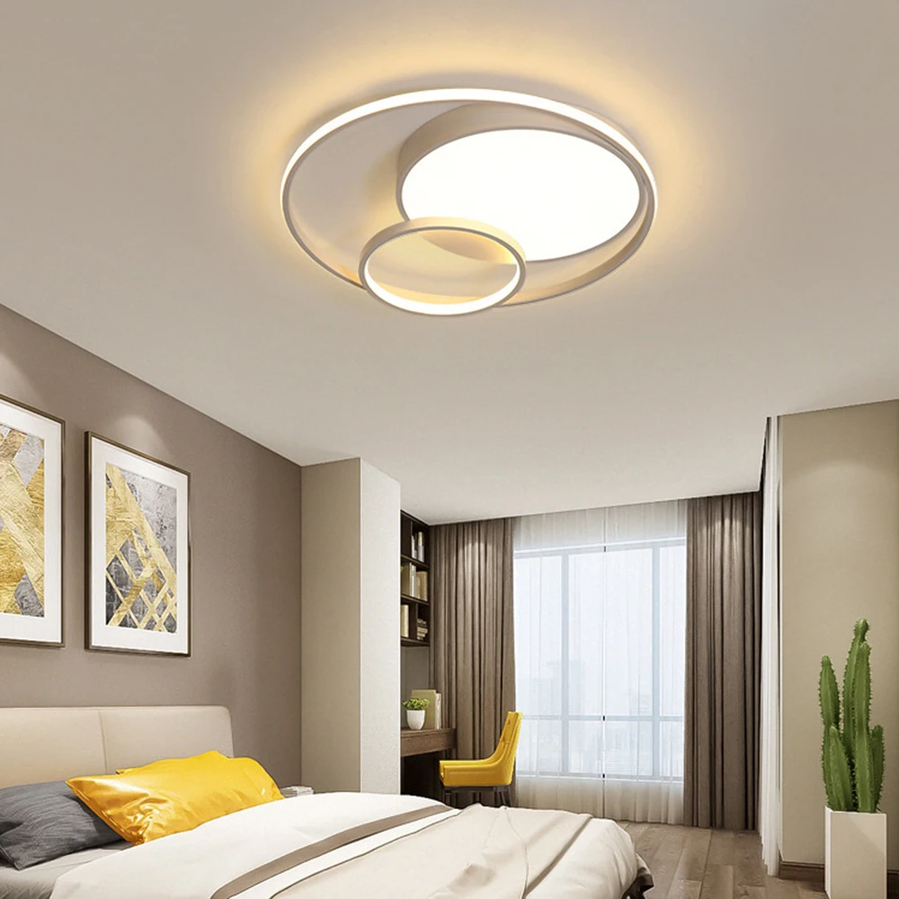 55w Decken leuchte, Acryl Decken leuchte, LED-Licht, runder Kronleuchter, dimmbare Decken leuchte,