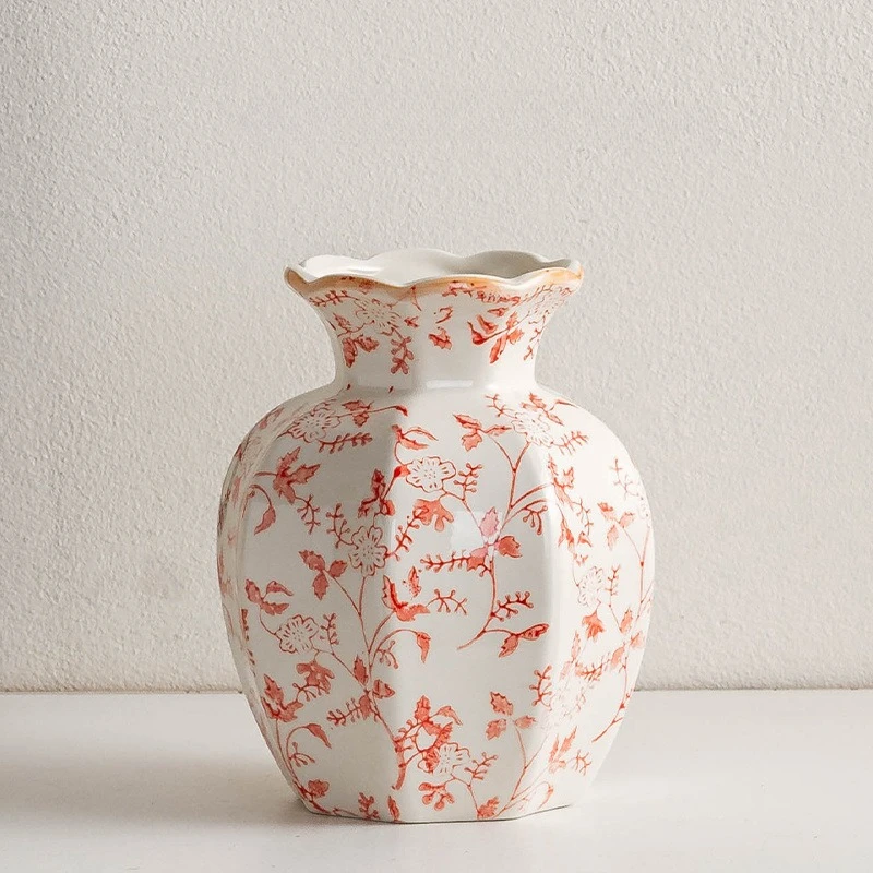 

2025 Wabi-Sabi Sophisticated Minimalist Vase Decoration Home Fresh-Flower Living-Room Accent New Vintage Ceramic Floreros Altos