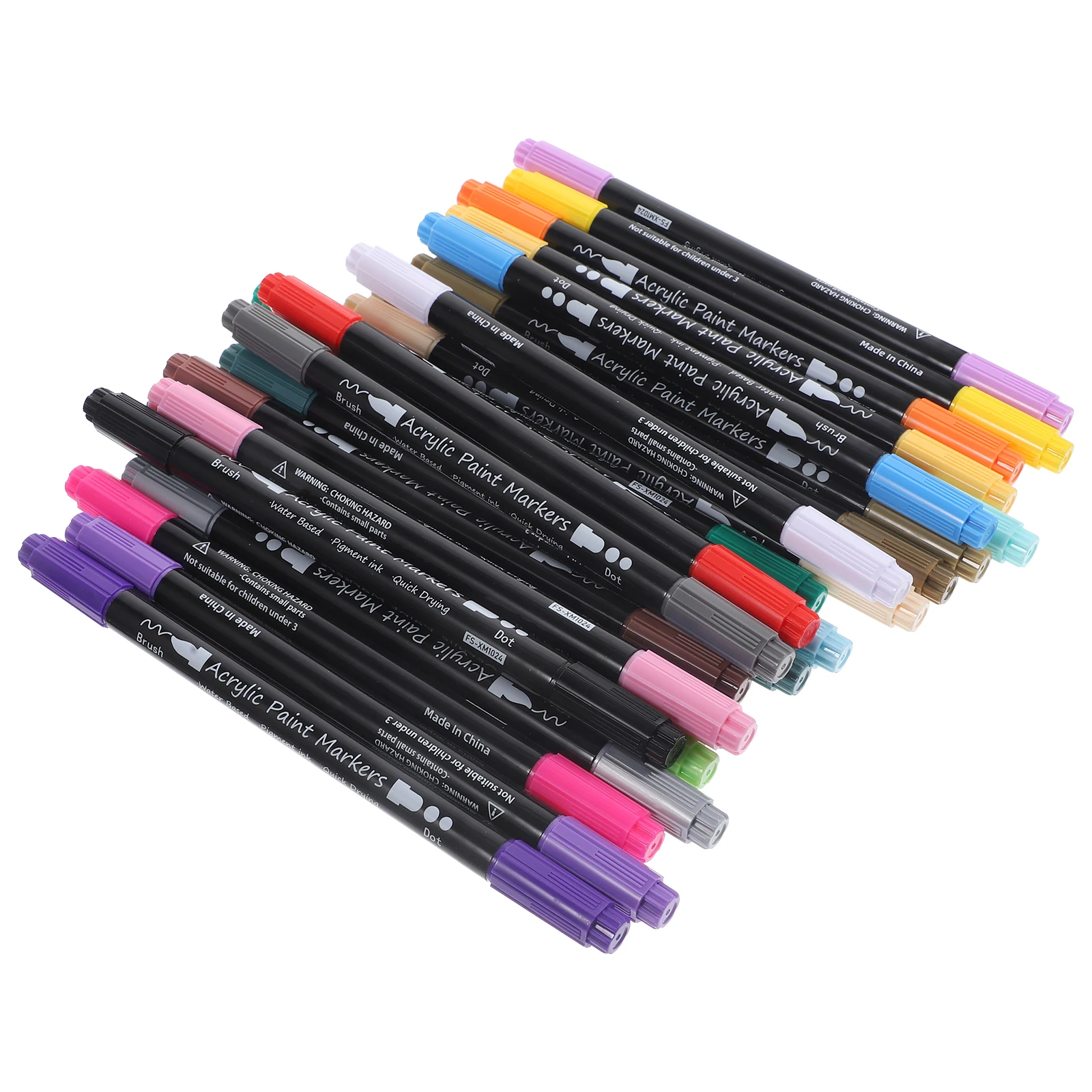 

Double-headed Acrylic Pen Marker Pens Drawing Supply Markers for Adult Coloring Canvas Paint Adults Supplies