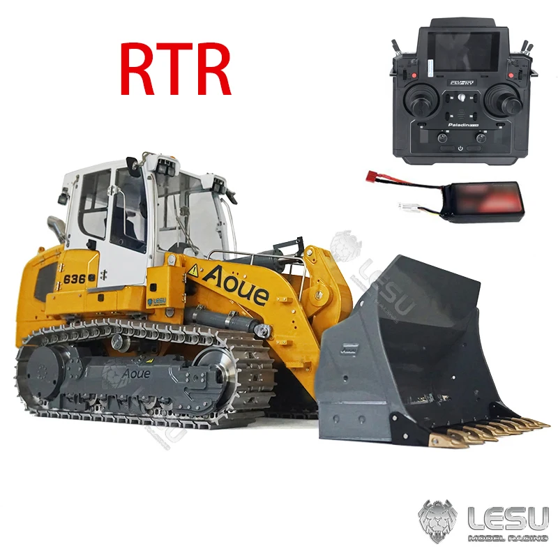 LESU Metal Remote Control Hydraulic Tracked Loader 1/14 636 RTR Paladin Pl18Ev Lite Radio System Battery Servo Toys TH20603