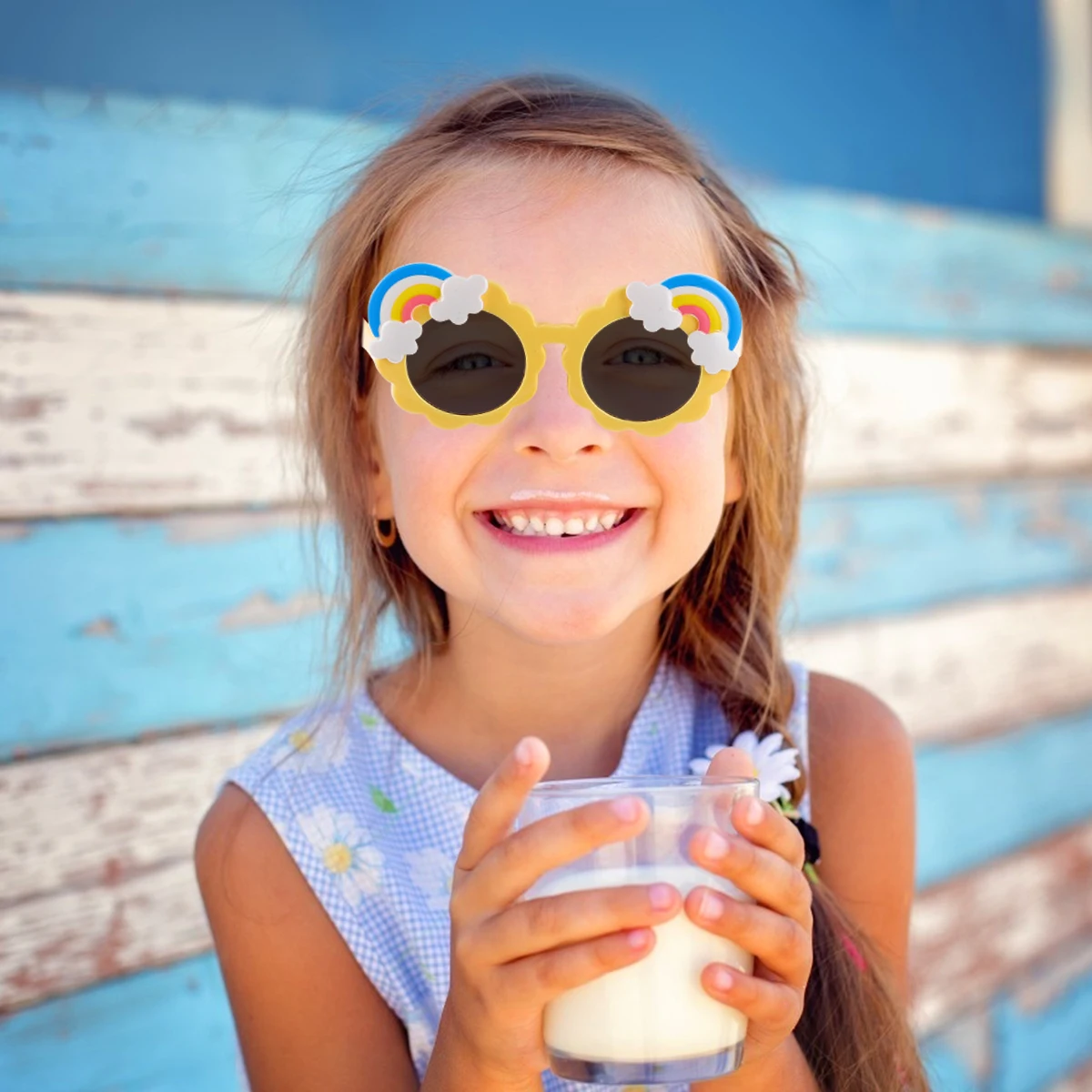 

Plastic Round Sunglasses for Kids Lightweight Durable Children Eyewear Camping Picnic Outdoor Sun Glasses Fashionable Daily Use