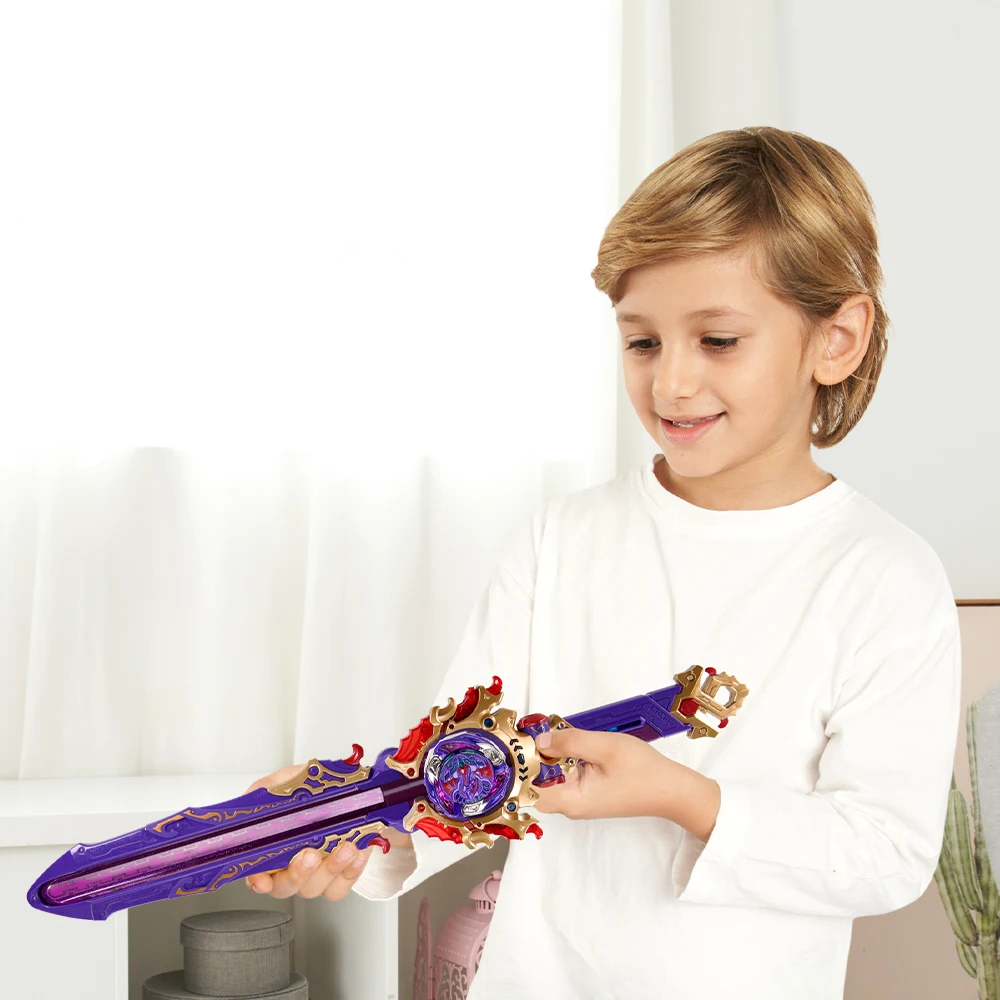 Infinity Nado 6 Deluxe Pack-Skylord /Gale Wings Skylord Upgraded Deluxe Sword Launcher Metal Transformable Spinning Top Kid Toy