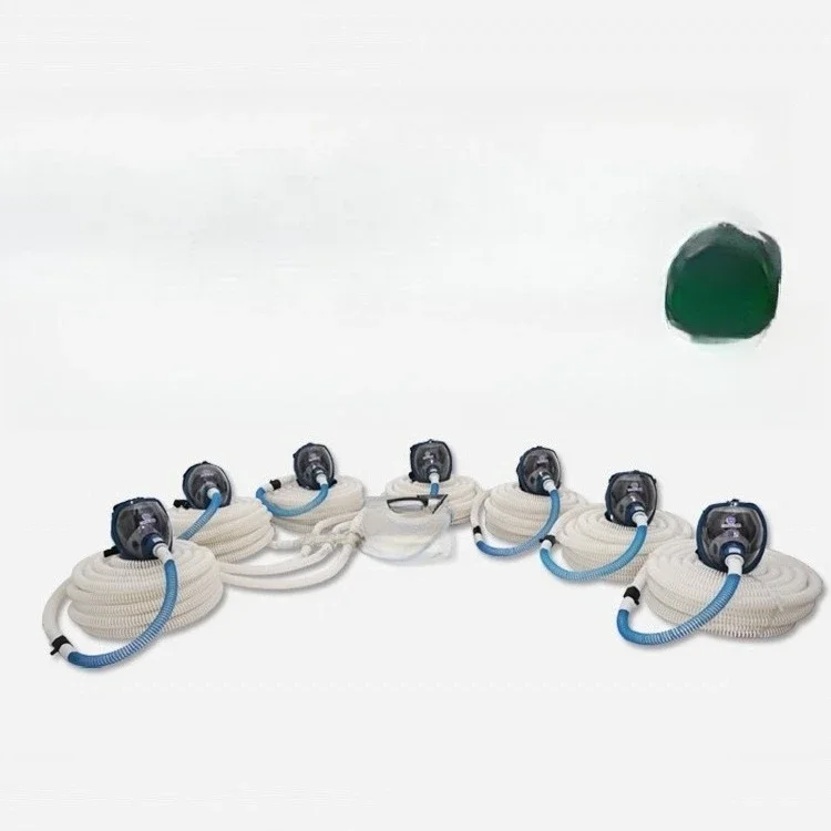 Intelligent air supply type 1-8 person electric long tube respirator protection multi-person use color screen display