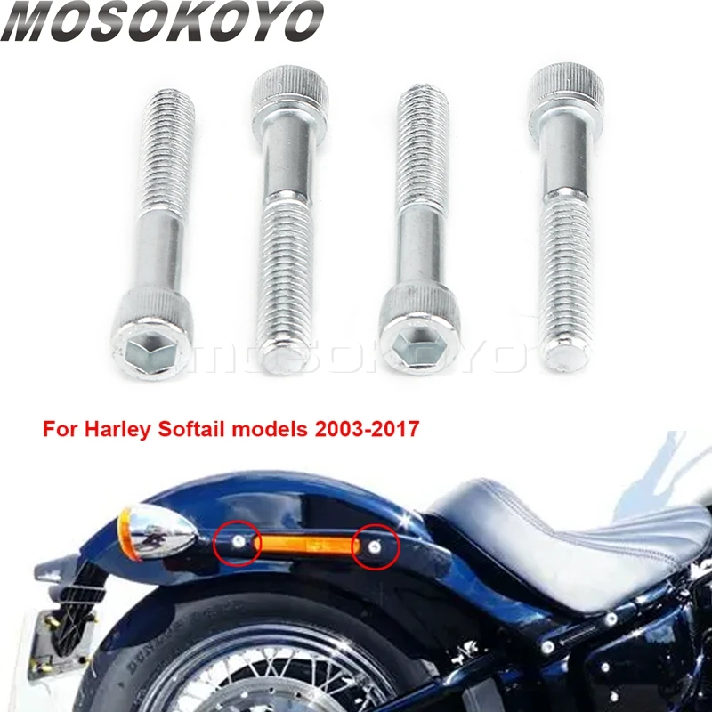 Motorcycle Docking Hardware Mounting Screws For Harley Softail Deluxe Springer Heritage Classic Slim Custom Standard Night Train