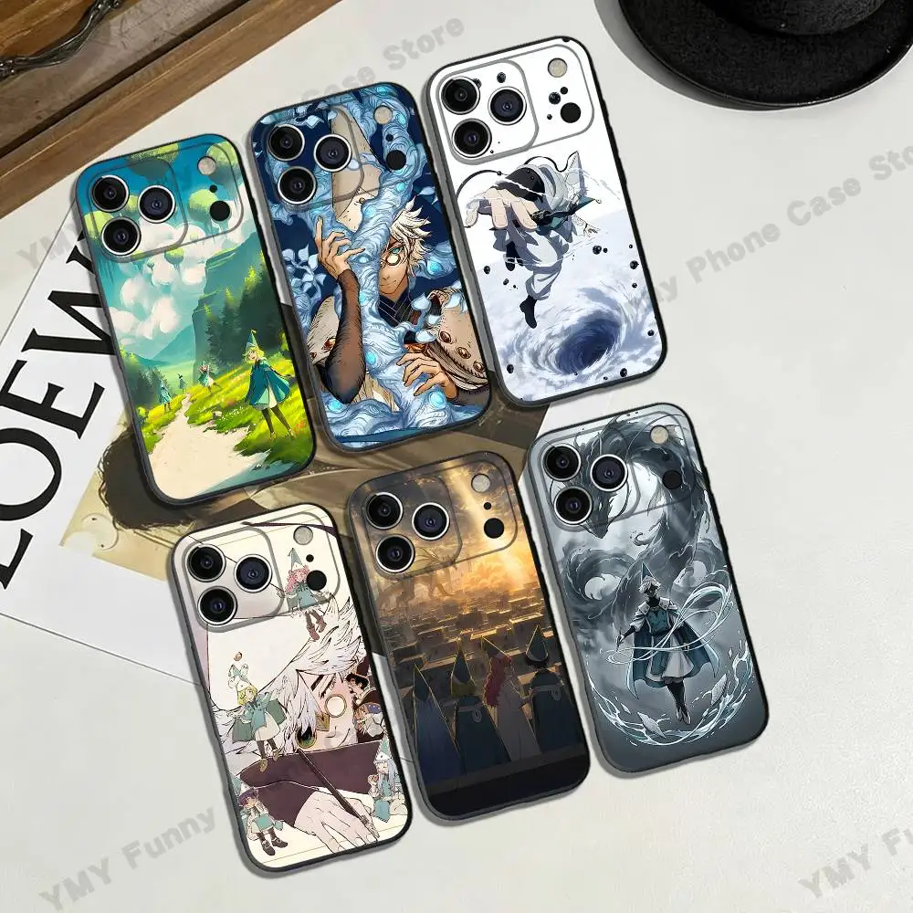 Funda para Teléfono Qifrey W-Witch H-Hat A-Atelier Negra Compatible con iPhone 17, 16, 15, 14, 13, 12, 11 Pro Max Plus XS XR