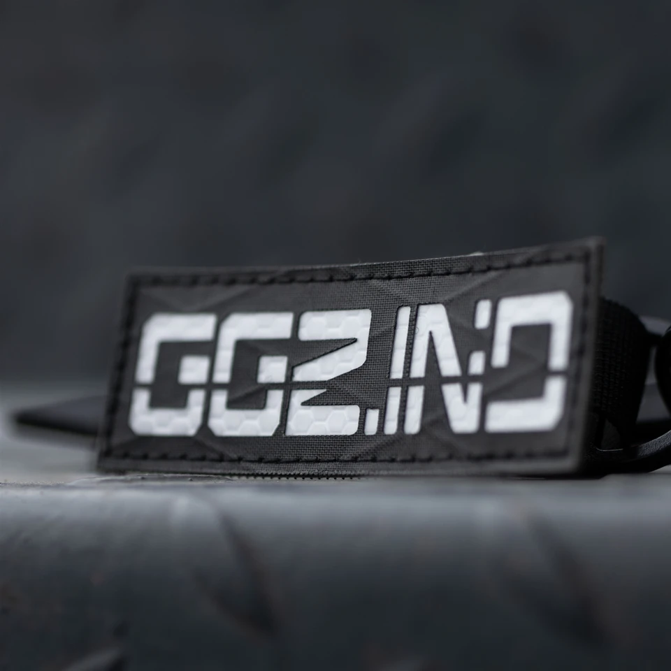 GGZ.IND parches tácticos reflectantes IR nailon negro - imagen 5
