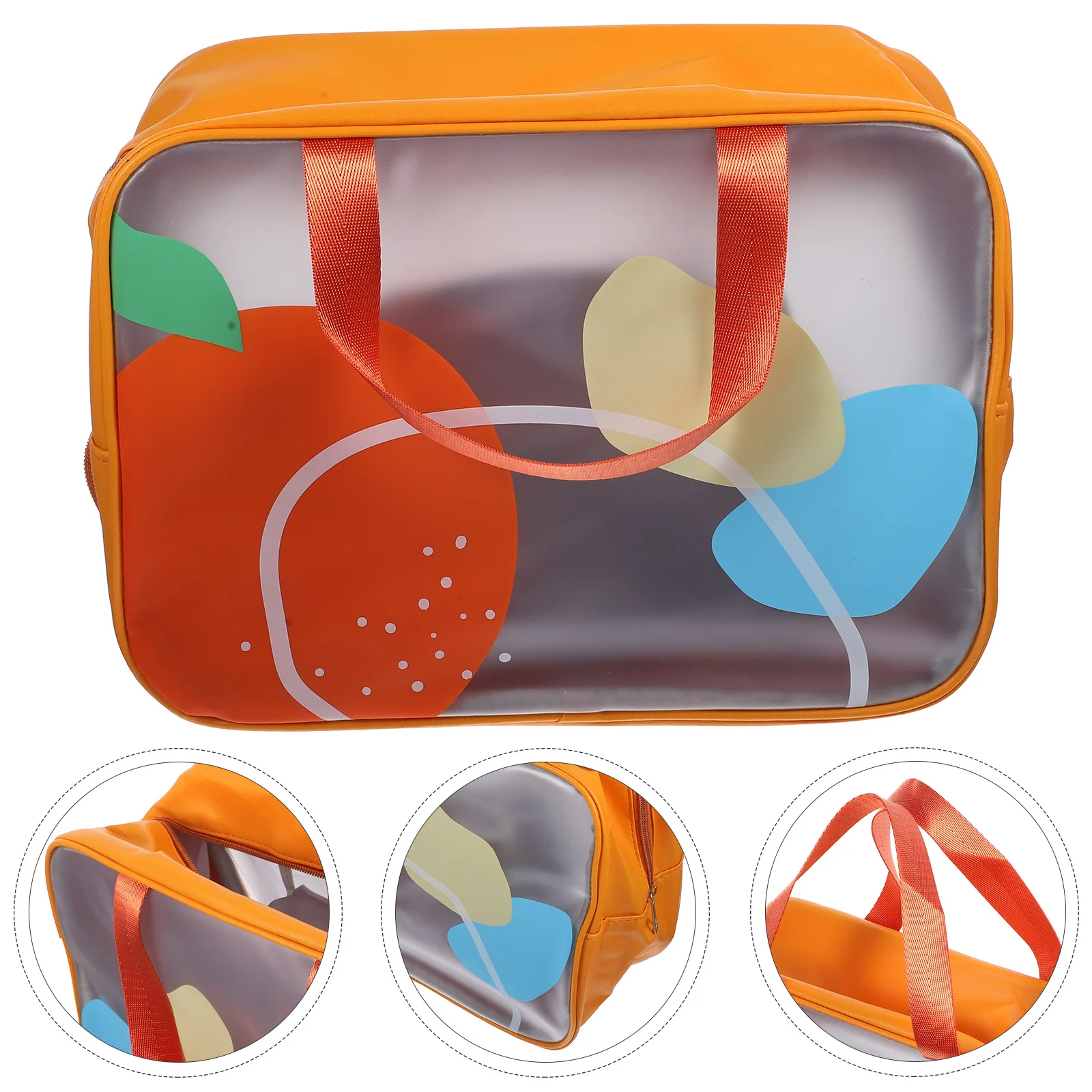 

Portable Makeup Organizer Travel Bag Waterproof Large Capacity Storage Bag Wet Dry Separation Zipper Closure