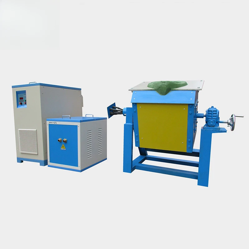 50 Kg Aluminum Electric Induction Melting Smelters Crucible Furnace