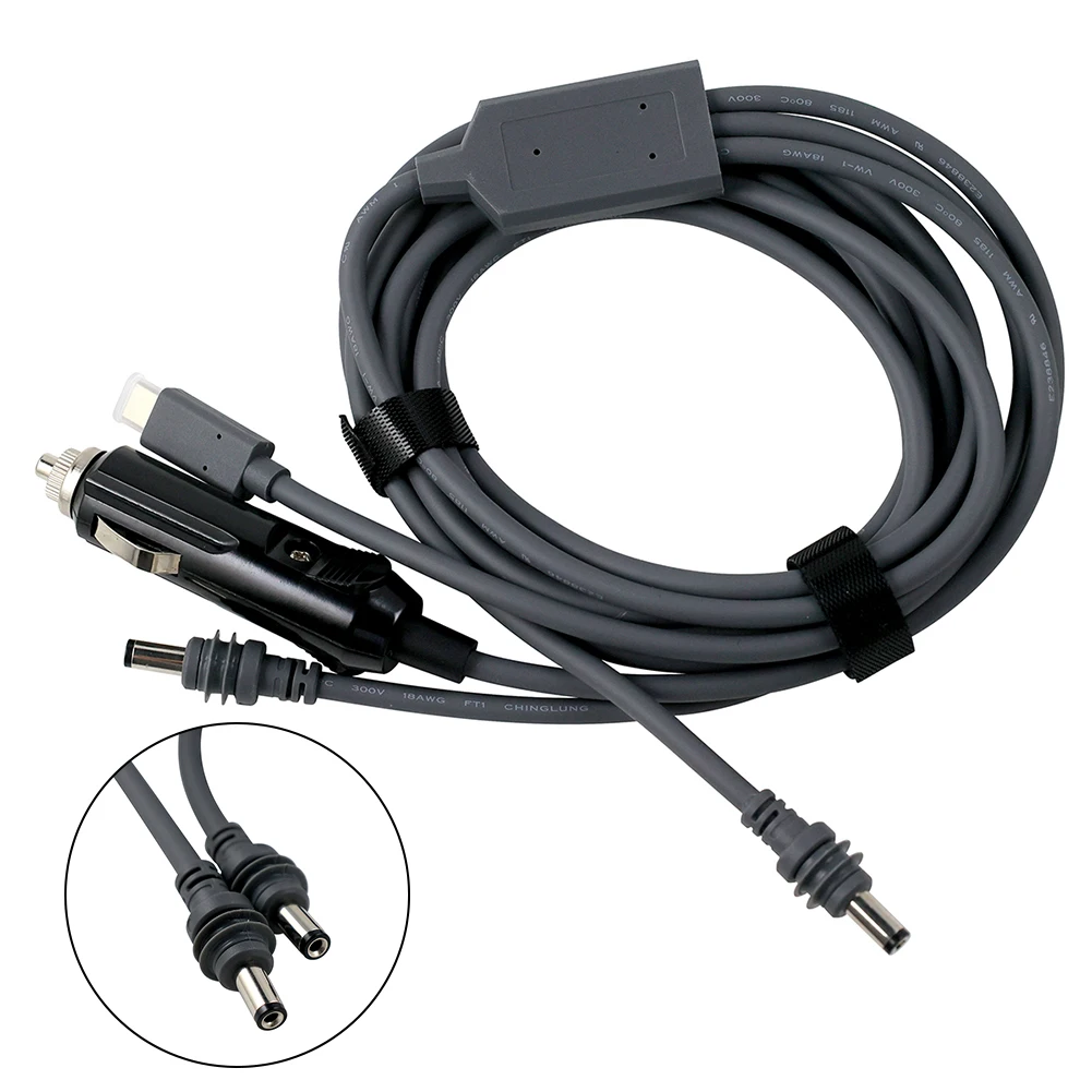 For Starlink Mini 3-in-1 5M-23M Waterproof DC Power Cable DC Power Cord For Versatile &Charging Three-in-one To DC Power