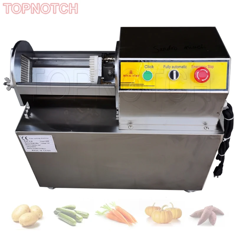 

Electric French Fries Cutting Machine Commercial Automatic Vegetable Cutter Stainless Steel Potato Cucumber Strip Cutter