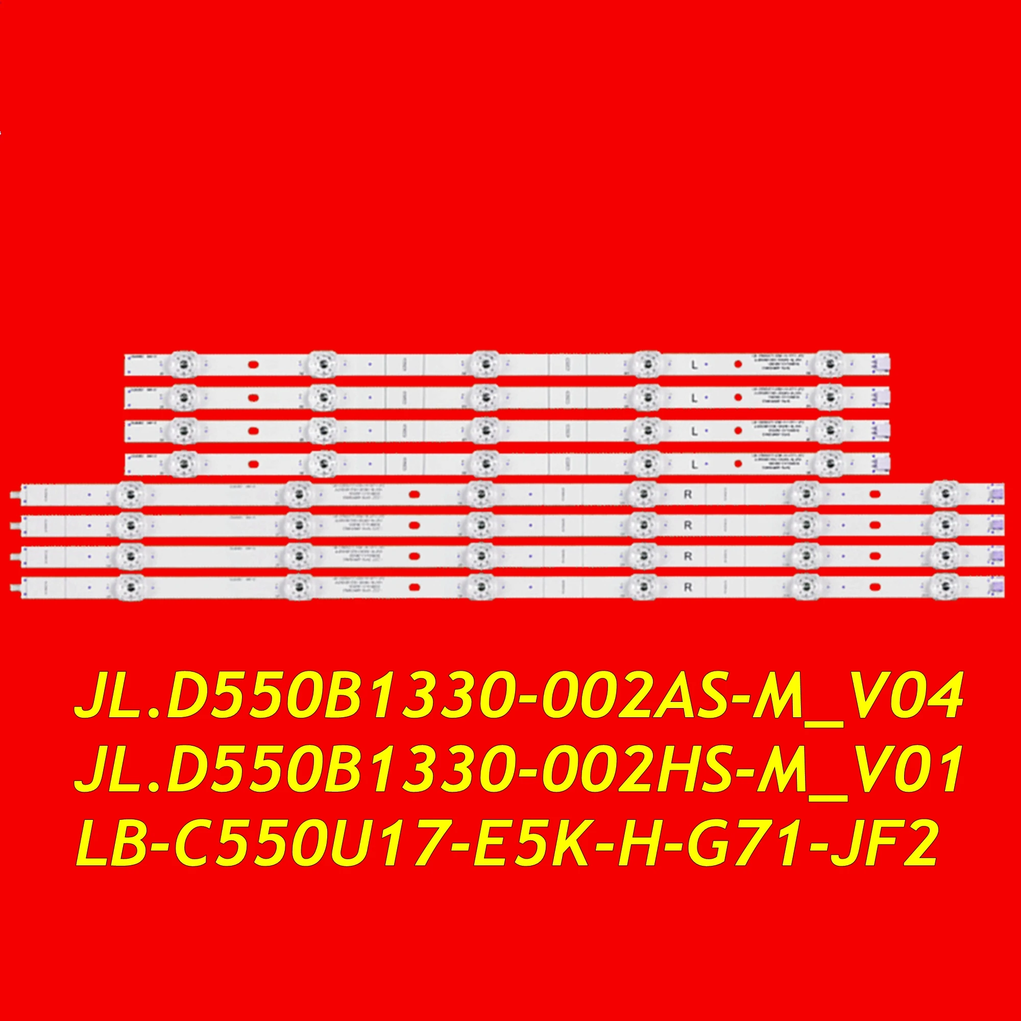 LED TV Backlight Strip for LT-55KB66 LB-C550U17-E5K-H-G71-JF2 JL.D550B1330-002AS-M_V04