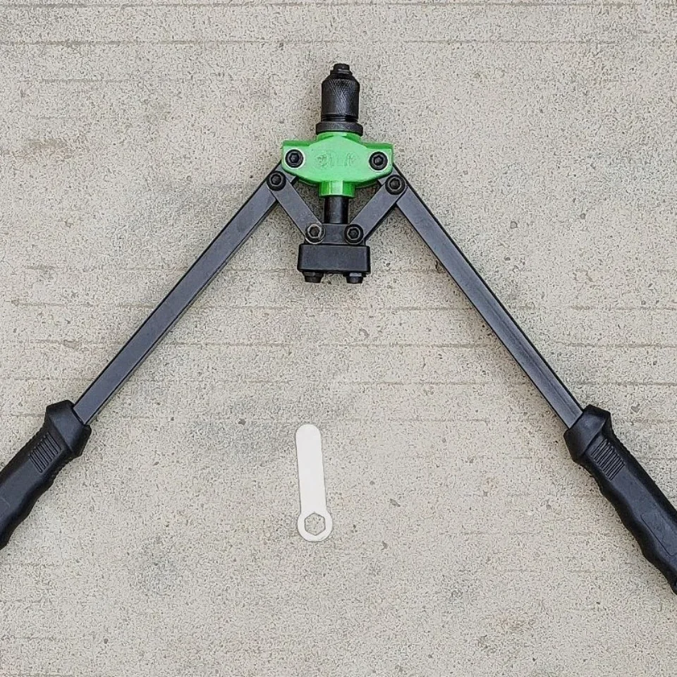 Pistola sparachiodi 14 pollici 17 pollici 3.2/4/4.8mm Pistola rivettatrice per rivetti ciechi in alluminio Doppia pistola rivettatrice per risparmiare manodopera Codice NUOVO