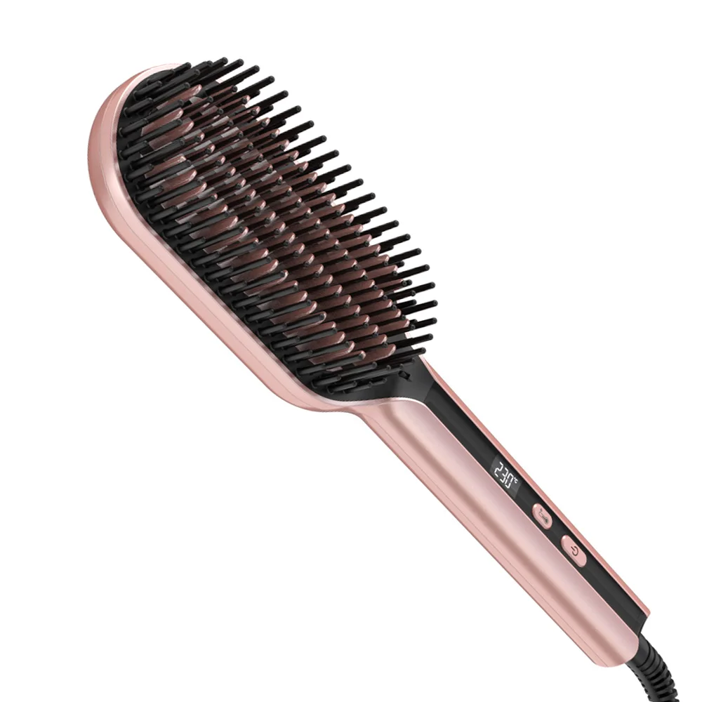 

Усовершенствованная высококачественная ионная щетка-выпрямитель для волос PTC с 5 настройками, инструменты для выпрямления волос и укладки волос