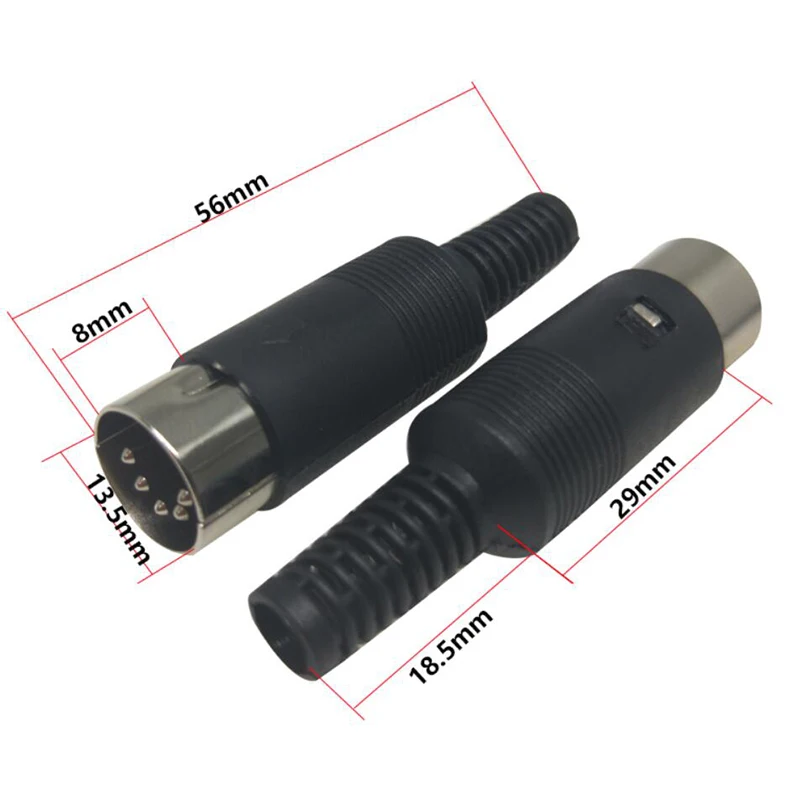 10pcs DIN Male Female 3PIN 4PIN 5PIN 6PIN 7PIN 8PIN Plug Jack Audio AV Connector Adapter Terminal New