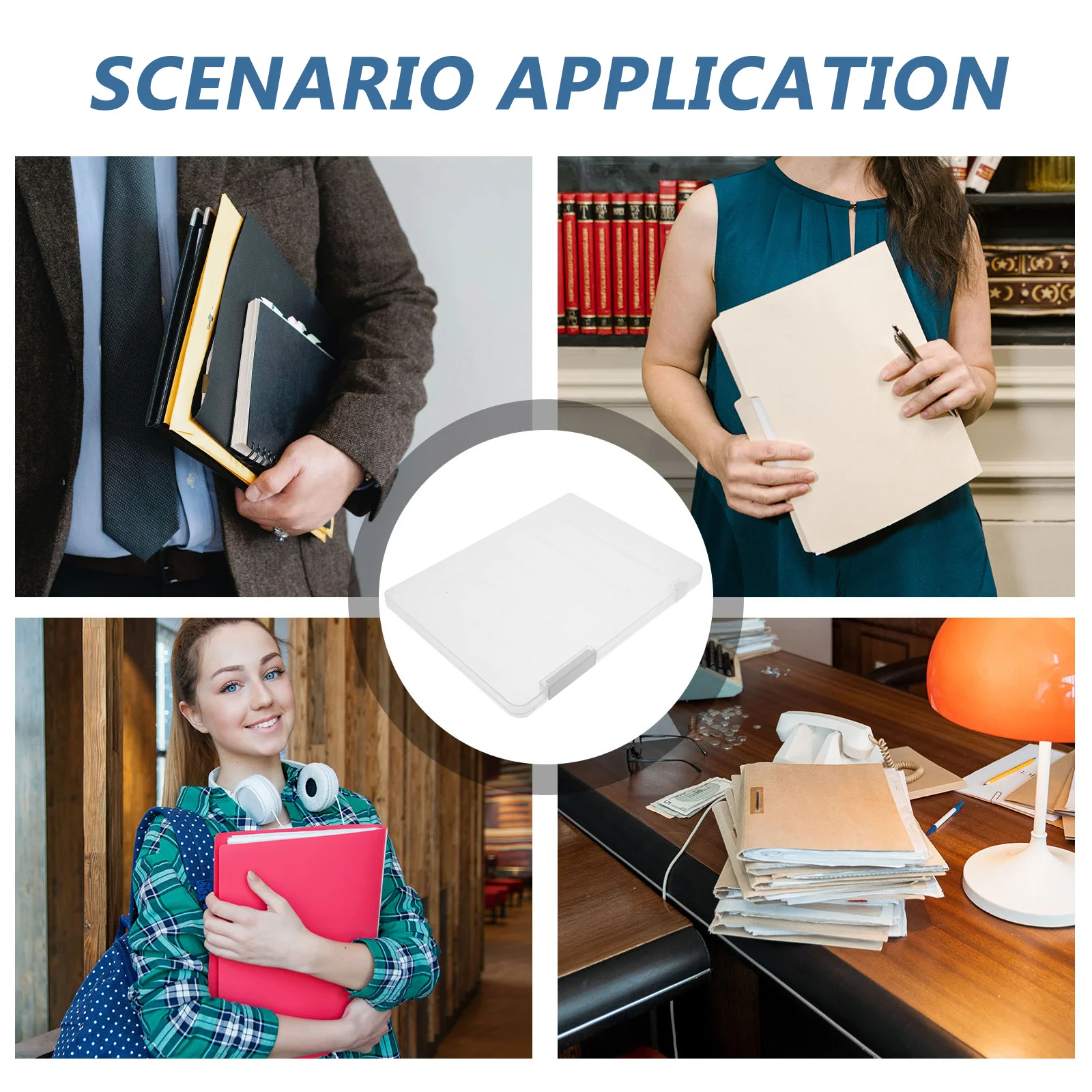 

4 шт., органайзер для документов, пластиковые контейнеры для хранения, портативный держатель для фотографий, чехол для сертификатов, дорожные принадлежности