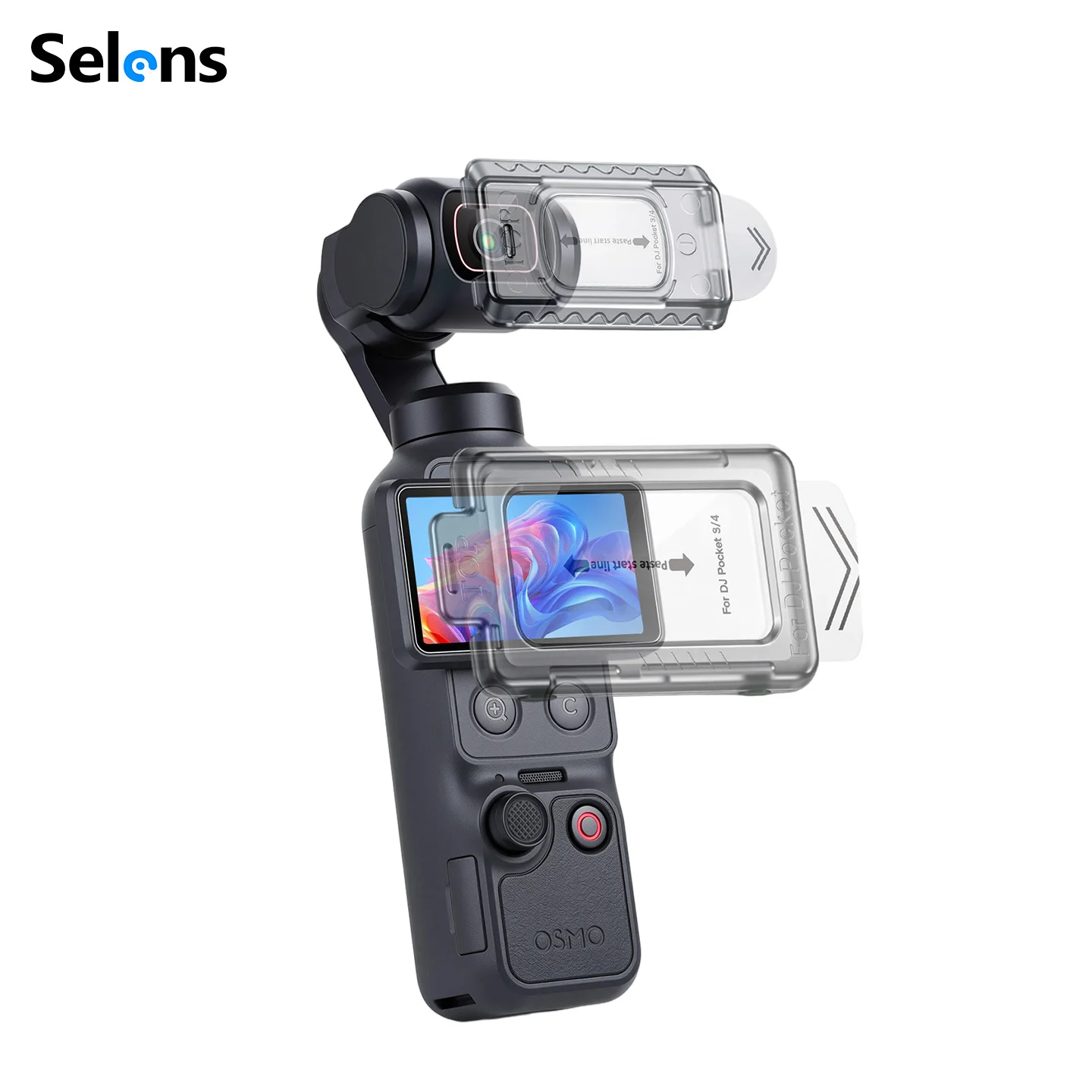 Selens Lens&Screen Protector for DJI Osmo Pocket 3/4 AR Anti Reflection Lens Film Gimbal Camera 9H HD Anti Scratch Easy Install