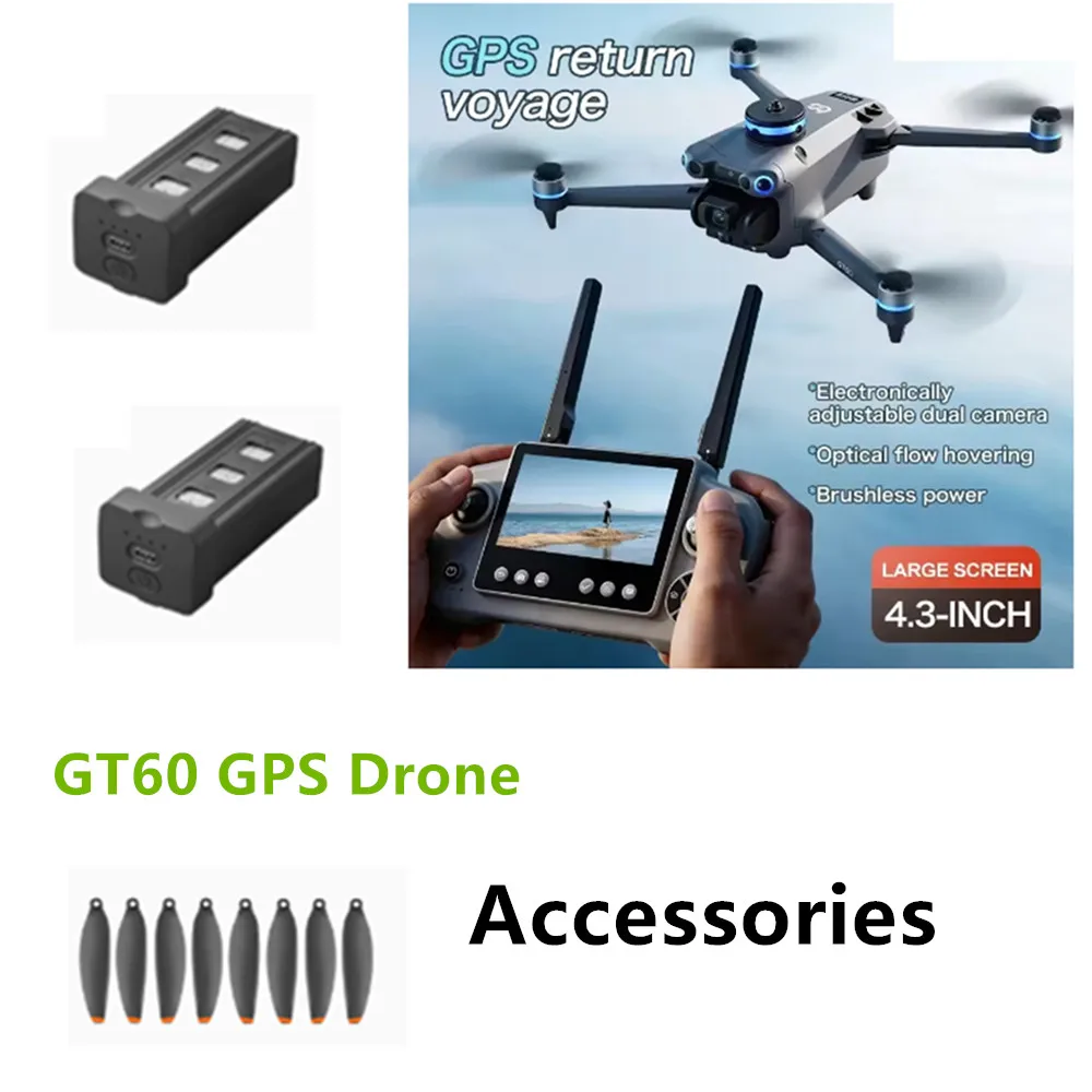 GT60 Drone Battery 3.7v 2650mAh  GT60  Drone Propeller Maple Leaf GT60 GPS Drone Parts