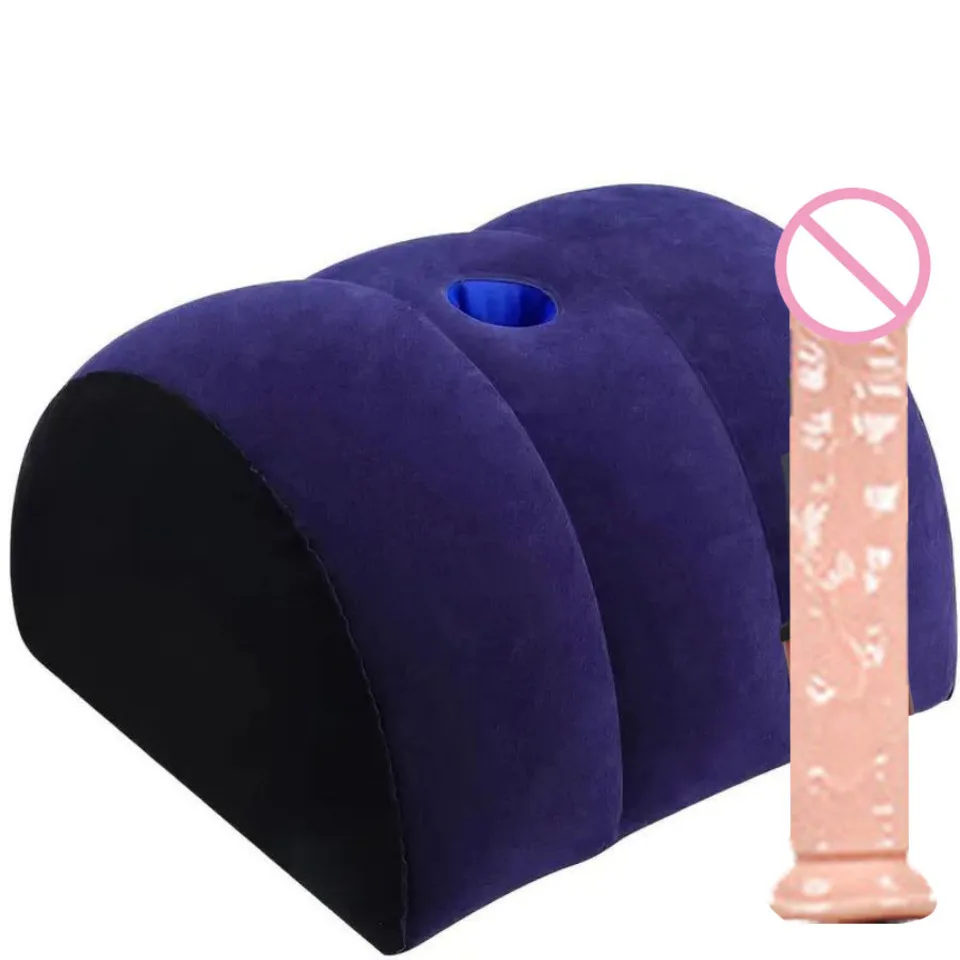 New Female Masturbation Sex Gun Machine With Dildo Riding Pillow Cushion Hole Bolster Love Position Kit Adult Game Toys