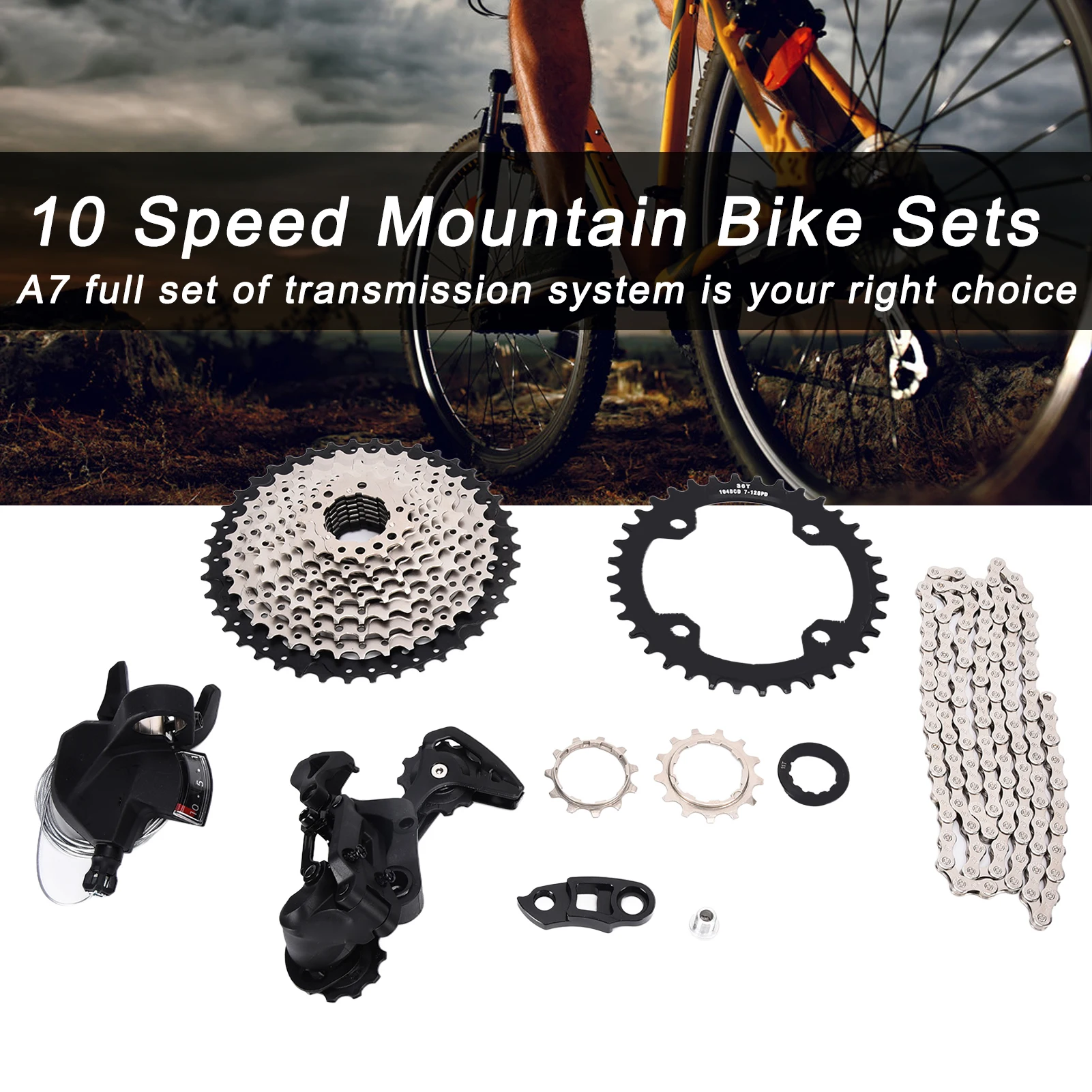 10 Speed Mountain Bike Sets  Mountain Bike 1x10 Speed Group Set 1x10 Speed Shifter Derailleurs Group 10S Mountain Bike Sets