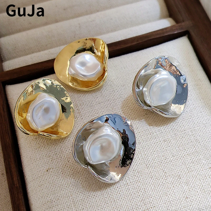 Fashion Jewelry Vintage Temperament Irregular Earrings For Women Female Gifts Simply Design Ear Accessories 2025 Trend New