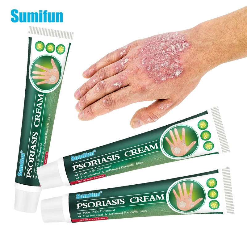 

1/2/3 Sumifun Chinese Psoriasis Medicine Cream Skin Care for Dermatitis Eczema Treatment Urticaria Medical Anti-Itch Ointment