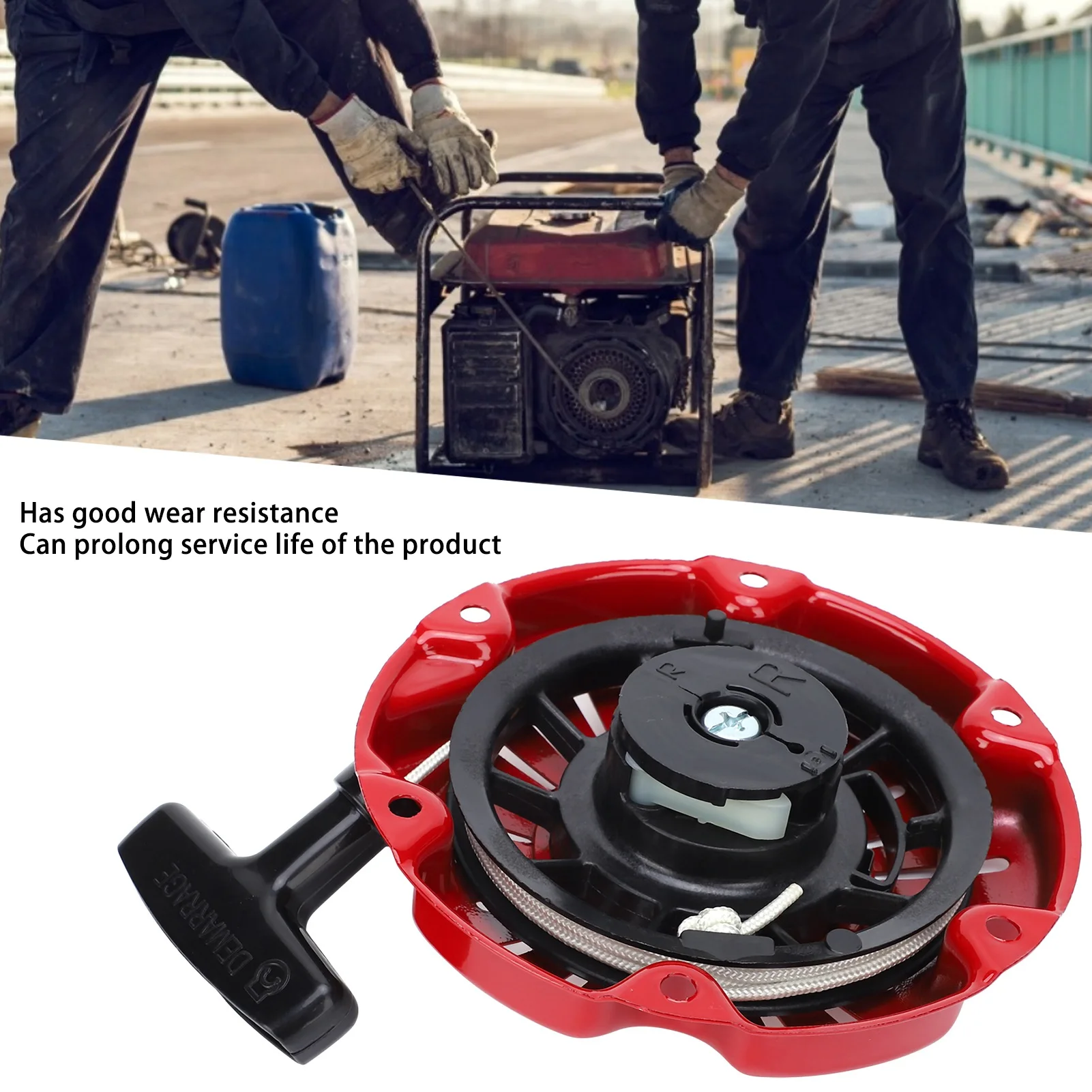 Lawn Mower Pull Starter Pull Starter GX100 Generator Parts for Mechanie Lawn Mower Trimmer Replacement Tool Trimmer Pull Starter view 2