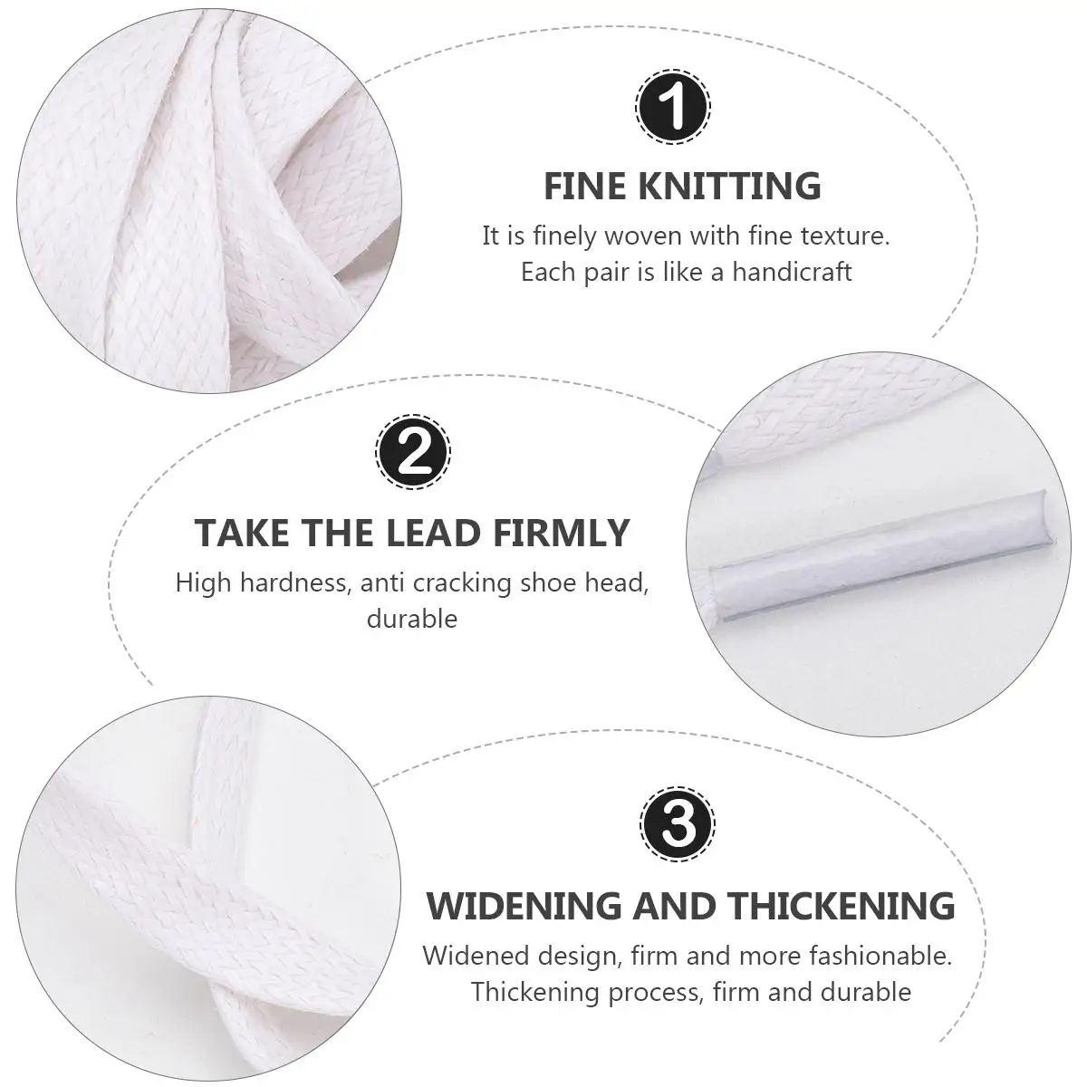 Aldult Men and Women Elastic Laces Sneakers Shoelace Cotton Waxed Flat Shoelaces