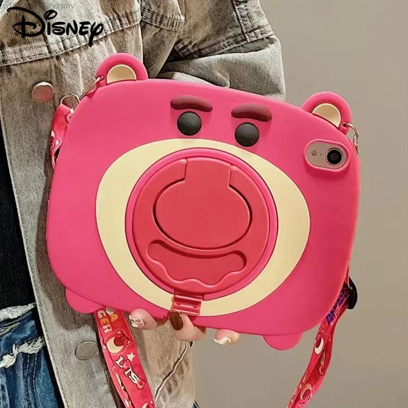 Disney Lotso Tablet IPad Case For Air 1 2 3 Mini 4 5 6 7.9 10.9 Fall-proof Protective Cover Pro 2020 2022 11 12.9 10.2 Inch