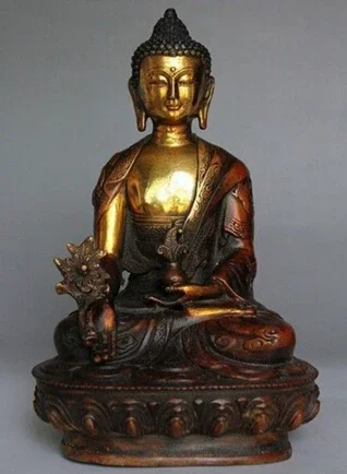 

Copper Brass CHINESE crafts Asian 21 cm * / Elaborate Chinese Old Tibetan Copper Buddhism Bodhisattva Sakyamuni Buddha Statue