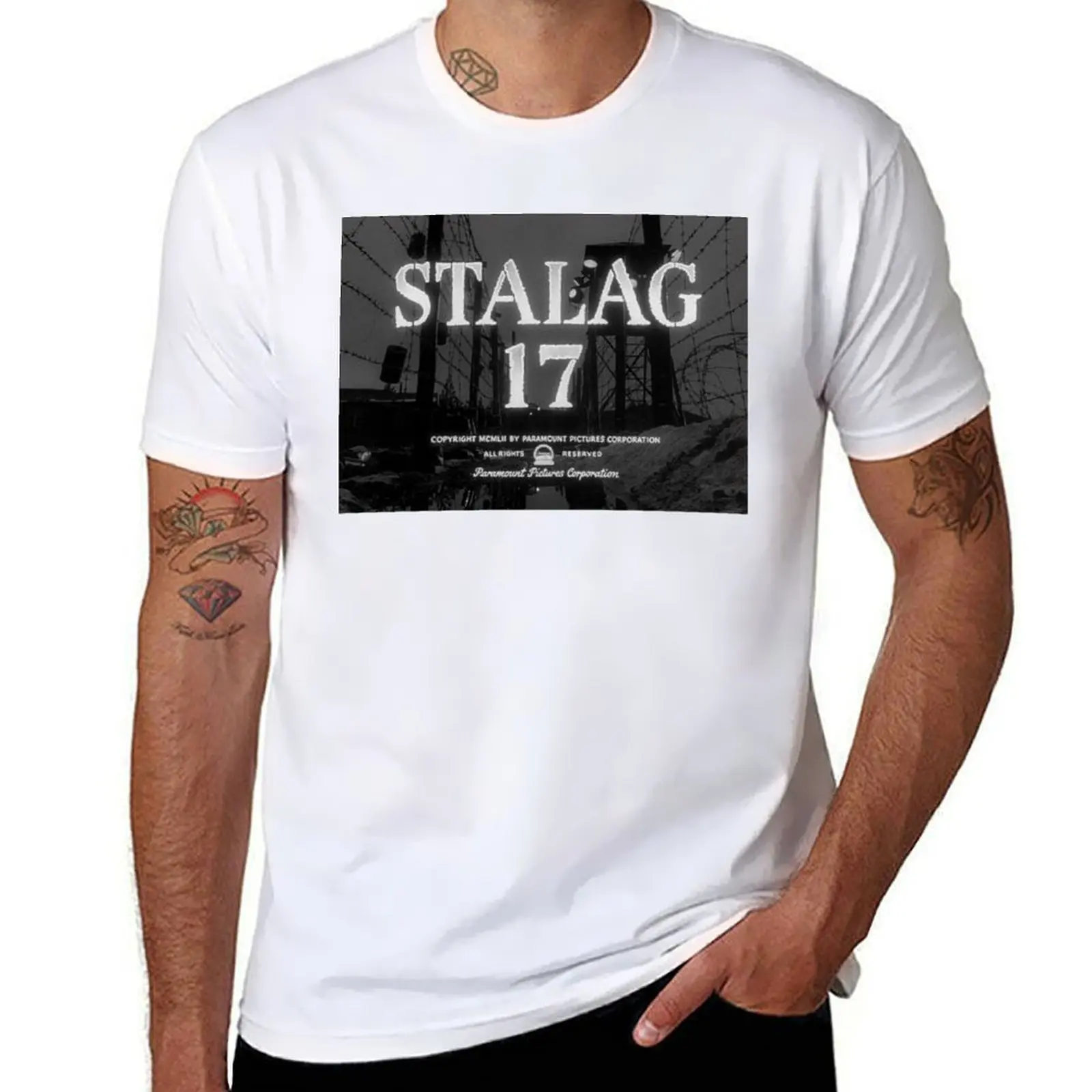 Stalag 17 Billy Wilder T-Shirt Holiday Casual Short Sleeve Top