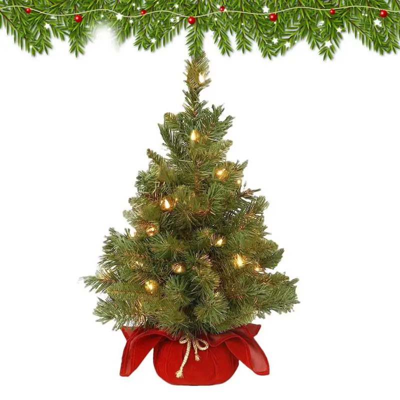 Christmas Tree With Lights Artificial Prelighted Pine Tree 1.97ft Christmas Pine Tree Artificial Prelighted Christmas Tree With