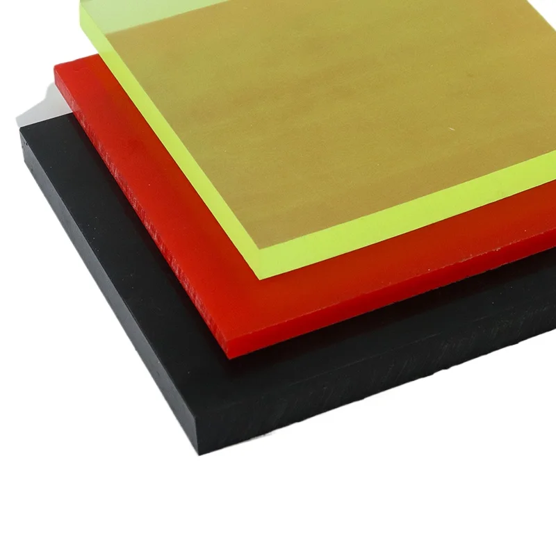 Colored Polyurethane Rubber Sheet 2-20mm Thick Oil Resistant PU Damping Pad Elastic Plastic Sheet