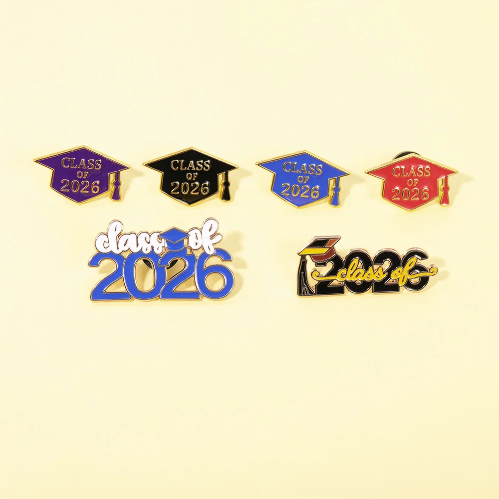 2026 Graduation Brooch Bachelor Cap Badge Graduation Pin Student Keepsake Jewelry Gift Class of 2026 Graduate Ceremony Decor