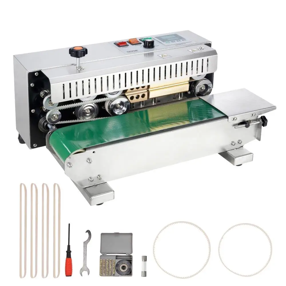 

Continuous Horizontal Band Sealing Machine Stainless Steel Bag Sealer for Packaging