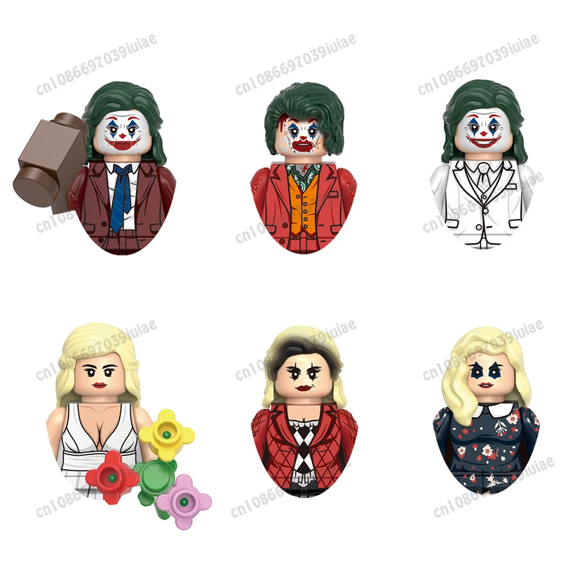 

HEROCROSS Clown Ivy Batman Harley Quinn Catwoman Robin Bricks Cartoon Character building block Birthday Present GH0610 WM2756